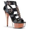 Pleaser - DELIGHT658 Hoge hakken - Zwart/Roze Product image